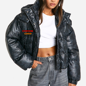 เสื้อแจ็คเก็ตขนเป็ดแบบคลาสสิกสำหรับผู้หญิงเสื้อโค้ทตัวสั้นเสื้อโค้ทตัวหนาระบายอากาศได้ดีเสื้อโค้ทแฟชั่นฤดูหนาวแบบถักใส่สบายทันสมัย - Product Image 1