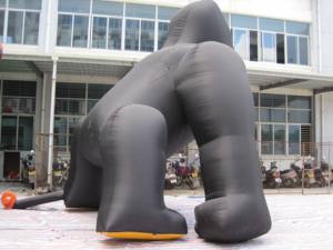 Inflatable Giant Black Gorilla <b>Balloon</b> with Electric <b>Air</b> <b>Pump</b> for Advertising Events - Product Image 4