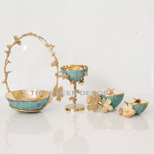 Trending Eco-Friendly Easy Clean Food Grade Metal Bowl & Dish with <b>Tray</b> Steel & Brass Indian Sandalwood Incense Burner - Product Image 6