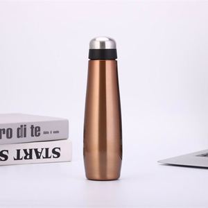Bouteille d'eau sport personnalisée en gros par sublimation, style forme de cuisse de poulet, 350 ml, en acier inoxydable, type thermos - Product Image 6