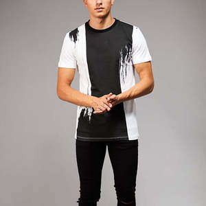 <b>Men</b> Sublimated Custom Wholesale DTG Printing <b>High</b> Quality Cotton Knitted T-<b>shirts</b> Quick Dry <b>with</b> Rounded <b>Collar</b> T-<b>Shirt</b> for <b>Men</b> - Product Image 1