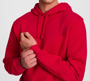 Sweatshirts à capuche pour hommes en gros, 100% coton polaire 450 g/m², impression numérique, respirant, pull-over, logo personnalisé - Product Image 4