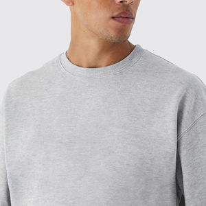 Sudadera con capucha gris Premium básica personalizada para hombre de algodón pesado de gran tamaño, oferta al por mayor, tendencia 2024 - Product Image 1