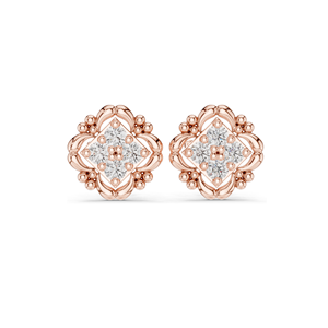 0.52 CT Lab Diamond Earrings for Women VVS-VS EF Clarity 18KT, 14KT, 10KT Gold & 925 Silver Rose, Yellow, <b>White</b> Gold & - Product Image 3