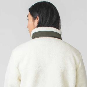 Vente en gros de vestes Sherpa en laine à fermeture éclair personnalisées pour hommes veste polaire zippée - Product Image 6