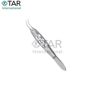 คีมผ่าตัดขนาด 10 ซม. แบบนิ่ม สำหรับใส่เลนส์ IOL แบบ Buratto ปากคีมโค้งมนพิเศษ สำหรับการผ่าตัดจักษุ  เครื่องมือแพทย์สำหรับการผ่าตัดขนาดเล็ก - Product Image 4