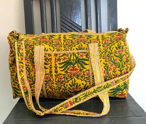 กระเป๋าผ้าฝ้ายทำมือสีเหลือง ขนาดใหญ่ มีซิป ทนทาน หรูหรา เหมาะสำหรับเดินทาง ออกกำลังกาย โยคะ ใช้ได้ทุกวัน เป็นของขวัญสำหรับคนพิเศษ - Product Image 3