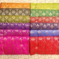 Tissu Jacquard Brocart Floral pour Robes de Mariée, Housses de Canapé, Tissu Décoratif Brodé Respirant de Poids Moyen en Gros
