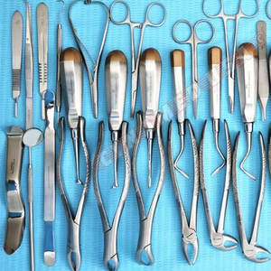 Allemand 74 pc chirurgie buccale dentaire extraction ascenseurs forceps kit instrument set kit haute qualité qualité allemande - Product Image 2