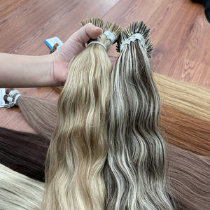 Extensions de cheveux naturels ondulés en kératine, pointes I, de qualité supérieure, fabriquées au Vietnam - Product Image 4