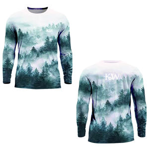 Jersey de manga larga de caza de otoño para hombre, camiseta de caza de camuflaje antibacteriana de secado rápido, manga larga de camuflaje para hombre - Product Image 5