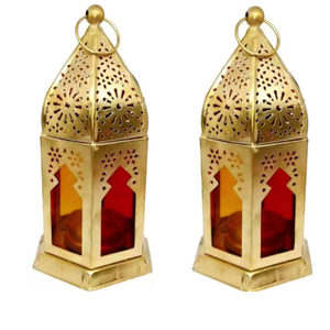 Home Decoration & Wedding Party Decoration Antique Moroccan Designer Candle Lantern <b>Black</b> <b>Polished</b> Hanging Candle Lantern - Product Image 2