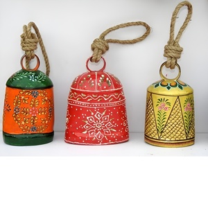 Baixo Preço Conjunto De Sinos De Natal Ornamentos para Árvore De Natal Rústico Vintage Sinos Ao Ar Livre Cowbells Artesanal De Metal - Product Image 6