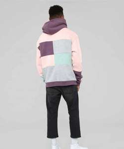 Sudadera con Capucha Personalizada de Alta Calidad, Diseño de Corte y Costura, Sudadera con Bloques de Color, Sudadera para Hombre, Multicolor, Premium - Product Image 5