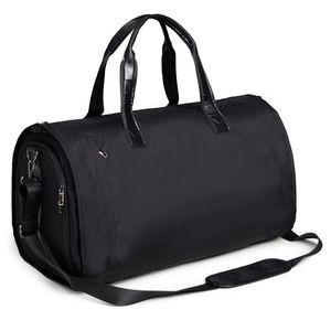 Vente en gros de grands sacs polochon de luxe faits à la main Sac de sport de voyage imperméable en cuir de marque avec compartiment à chaussures et fermeture à glissière - Product Image 5