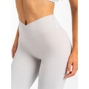 Polainas de cintura cruzada NKD con polvo de Azúcar Sostenible, mallas cruzadas altas sobre la cintura, ropa nueva y activa, mallas de gimnasio a la moda para mujer - Product Image 5