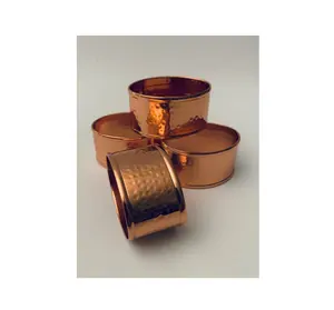 Decoration Copper Napkin Ring Holder Amazing Quality Napkin Rings and customized size round shape restaurants craft