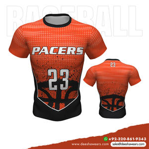 เสื้อรัดรูปแขนสั้นสำหรับเล่นเบสบอลชุดฝึกแบบมีความชื้นแบบสวมระบายอากาศได้ดี - Product Image 5