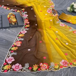 Fancy Trending Georgette con lentejuelas e hilo Trabajo Sari Mujer Moda Fabricante y proveedor de India a la tarifa más baja - Product Image 1