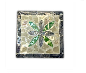 Mother Of Pearl Jewelry With Floral Coasters Sets Inlay Lid Handmade Seashell Decorative Storage Organizer <b>For</b> Vanity <b>Home</b> Decor - Product Image 2