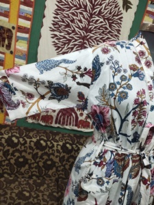 Kimono de lujo con estampado de flores indias, bata Unisex estilo bohemio, 100 por ciento de algodón, Kimono Floral, bata, albornoz de algodón - Product Image 3