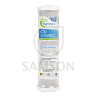 Cartouches de filtre à eau domestique Matrikx CTO à charbon actif 5 microns certifiées NSF pour la réduction du chlorure de chlore et de la chloramine 300