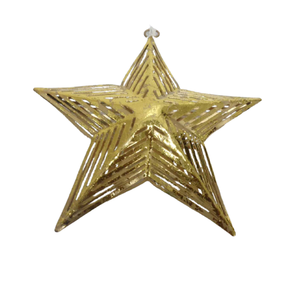 Juego de decoración de mesa de 3 colgantes de Metal estrella colgante de pared de lámina dorada para decoración del hogar hecho a mano personalizado - Product Image 3