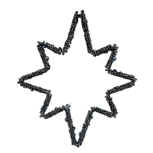 Forme de coeur fer/perles ornement suspendu de noël nickelé pour la maison vacances décoration de noël en vrac à la main - Product Image 2