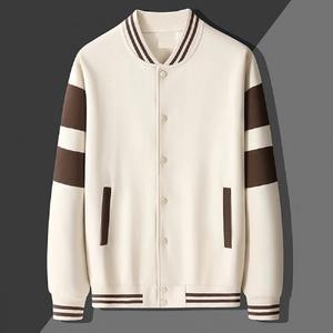 2023 nuevo diseño otoño Varsity chaqueta logotipo personalizado Unisex moda transpirable bombardero chaqueta hombres - Product Image 5