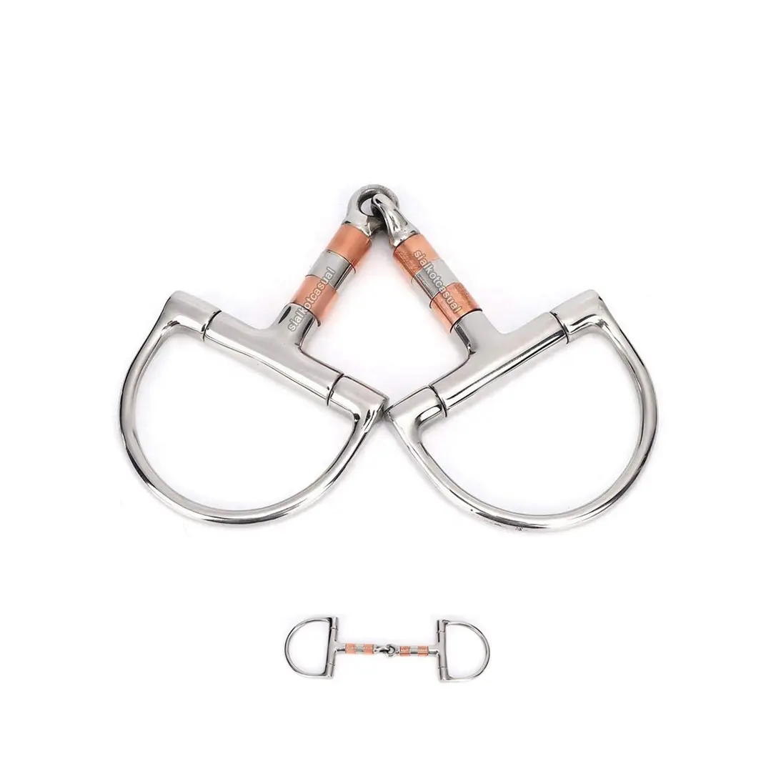 Racing Accessory Mouth Snaffle Horse Snaffle bit Horse Bit Tack Snaffle Bit Horse Gag Outdoor Sports Sports & Entertainment