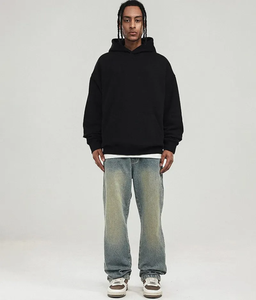 Sudaderas con Capucha Personalizadas de Talla Grande para Hombre, para Invierno, Entrenamiento, Gimnasio, Fitness, Cómodas, 100% Algodón, Felpa, Impresión Digital, Secado Rápido, OEM - Product Image 5