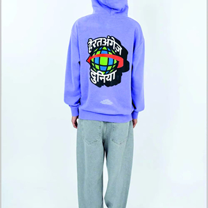 Long Sleeve <b>Men</b> Winter Fleece Hooded <b>Pullover</b> Hoodie Eco-Friendly Breathable Quick Dry Polyester/Cotton Blend High Quality - Product Image 5