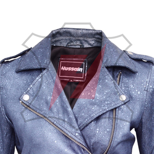 Women's Genuine Leather Jacket Top Selling Winter Fashion <b>Zipper</b> Leather Jacket Front Logo With Custom Designs in Bulk Quantity - Product Image 4