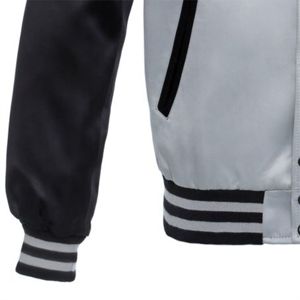 Blouson aviateur en satin durable-Tissu haute performance parfait pour la mode, les vêtements décontractés et les occasions spéciales - Product Image 5
