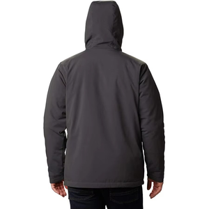 Venta al por mayor de los hombres de lona Softshell de invierno Logo impreso de alta calidad de color sólido Stand Collar High Street Style Jacket 2025 - Product Image 5