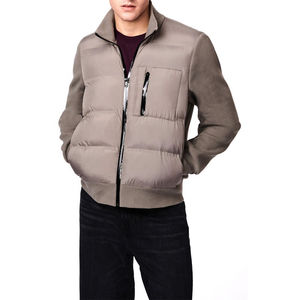 Veste bouffante épaisse à col montant pour hommes, nouveau design de fermeture éclair complète à capuche pour l'hiver, vente en gros sur mesure - Product Image 1