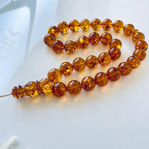 ลูกปัดอำพันอิสลามคอนญักธรรมชาติ Baltic 18มม - Product Image 1