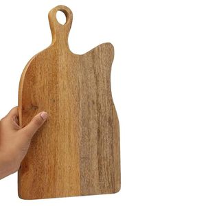 Planche à découper en bois design pour la cuisine domestique élégante Planche à découper en bois d'acacia avec texture de grain naturel à bas prix - Product Image 6