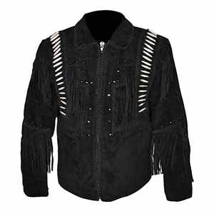 Western Wear Cowboy Vente en gros Fabricant américain d'usine pour hommes Vestes en cuir Western pour hommes - Product Image 3