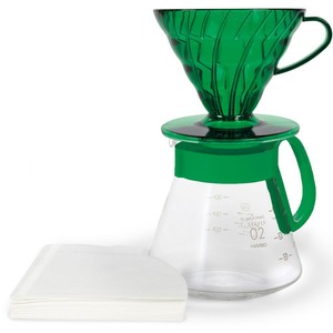 Filtre à café en verre vert HARIO taille 02 pour cafetières à versement manuel - Product Image 1