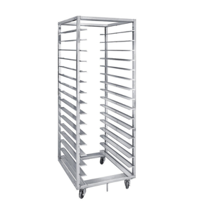Stainless Steel 4-<b>Wheel</b> Cooling Rack <b>Trolley</b> 300kg/m Load Capacity Adjustable Height Legs for Baking Kitchen Rolling Utility - Product Image 2