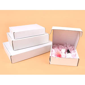 5 uds/10 uds/cartón de regalo blanco embalaje corrugado de 3 capas cartón de transporte admite tamaño personalizado y logotipo impreso - Product Image 3