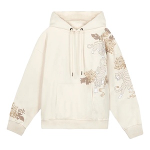 Meilleure qualité hommes Streetwear sweat à capuche broderie haut produit plaine teint Technics prix raisonnable en vente basicscoton mélangé - Product Image 3