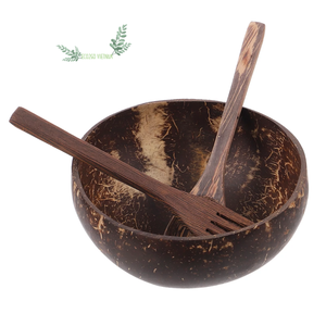 ชามกะลามะพร้าวขนาดจัมโบ้100% ใช้ซ้ำได้ใช้ซ้ำได้สำหรับใส่สลัดอาหารทำจากเวียดนาม Eco2go - Product Image 1