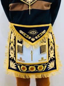 TABLIER MAÇONNIQUE REGALIA TYLER VIOLET AVEC COLLIER CHAÎNE-HSE - Product Image 2