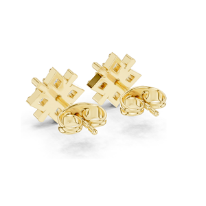 Boucles d'oreilles clous géométriques en diamant de laboratoire 0,28 CT Or 18 carats/14 carats/10 carats et Argent 925 Options Or Rose/Jaune/Blanc Unisexe - Product Image 6
