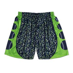 Pantalones cortos de bateo de béisbol para hombre de talla grande, transpirables, informales, hasta la rodilla, tejidos, cintura media, cierre con cordón y cremallera - Product Image 6