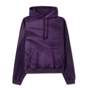 Sudadera con capucha de lavado ácido 100% algodón High Street Vintage bordado personalizado Sudadera con capucha básicos sudaderas con capucha para hombres OEM - Product Image 1