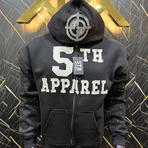 Custom Logo Fleeced Cotton Zip Up Heavyweight Distressed Hoodie Custom Streetwear <b>Washed</b> Zipper Hoodies For <b>Boys</b> - Product Image 1