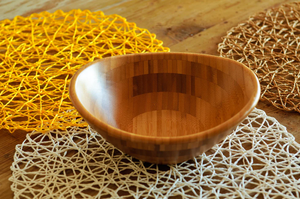 Bol ovale en bambou bols naturels vaisselle attrayant repas présentation décoration écologique produits vietnamiens en gros - Product Image 4